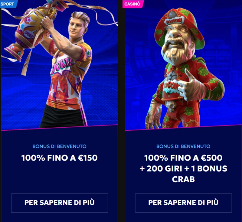 Pacchetto di benvenuto di RTBet Casino
